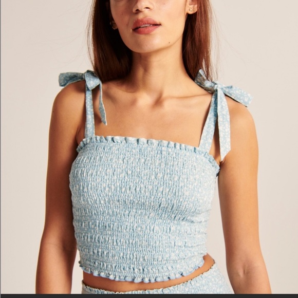 Abercrombie Tie-Strapped Mock Cami Top, Size Small - Picture 1 of 5